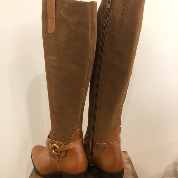 Women's Leather/Suede Heeled Boots by Daniela *New* - Picture 5 of 8